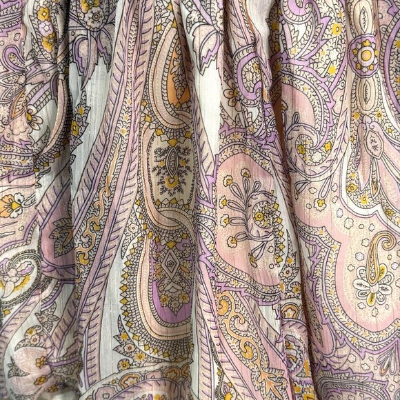 Revolve Line & Dot Boho Paisley Long Sleeve Gianna Romper Pockets MSRP $148 - Picture 8 of 11